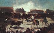 Francisco de Goya Village Bullfight oil